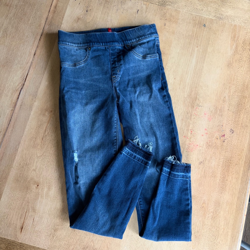 SPANX Women's Dark Blue Skinny Jeans
